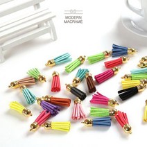 부자재 태슬 재료 마크라메 코바늘 참장식 가방, 샤무드태슬(실버)_16.라벤더