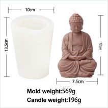 포대화상 재물운 무병 장수 부귀 풍수지리 가정화목 미니불상 불교 굿즈 대형 3D Maitreya 부처님 촛불 실, 02 middle mold as show