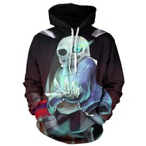 언더테일 샌즈 3D 프린팅 후드티셔츠[2XS~4XL]