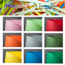 두성종이 뉴칼라 색상지 색지 8절 4절 10색12색 혼합 묶음발송, 10색(100매포)
