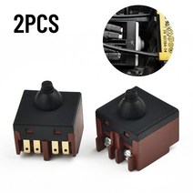 엘이디등 led센서등 LED등 조명 부품 2pcs 앵글 그라인더 스위치 앵글 그라인더 용 교체 푸시 버튼 스위치 100 폴리 셔 액세서리 전동 공구 부품 액세서리, 없음