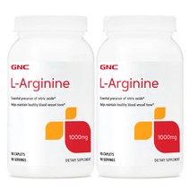 GNC 지앤씨 엘 아르기닌 ARGININE 1000mg 90정 2개