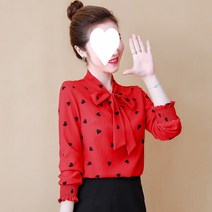 여성 리본 셔츠 블라우스 하늘비즈 C31 Y296U077