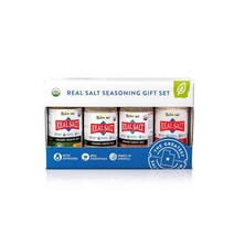 레드몬드 리얼씨솔트 바다소금 유기농 글루텐 프리 조미료 세트 1팩, 4 Piece Assortment