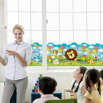 조인컴퍼니 벽문꾸미기스티커 6/벽문꾸미기스티커/국내제작스티커/kc인증/유치원 어린이집 키즈카페 놀이방/인테리어/리모델링/야광스티커/DI, 풍선동물 FDG-2202