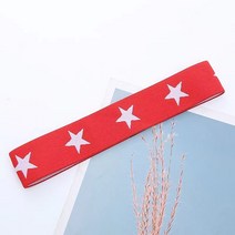 축구헤어밴드 운동회 머리띠 땀 밴드 운동 헤어밴드 파이팅 필승 비보이 농구 중국풍 학생 유치원 공연 히잡, 22 오각별백색