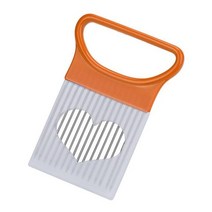 2022 새로운 슈렌더 앰프 슬라이서 토마토 양파 야채 슬라이서 절단 보조 홀더 가이드 슬라이싱 커터 안전 포크 dropshipping, 주황색