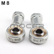 ATV 부품 1쌍 6mm/8mm 왼손 및 오른손 스레드 스티어링 타이로드 엔드 키트 볼 조인트 49cc 50cc 미니 ATV, 02 M8, [02] M 8