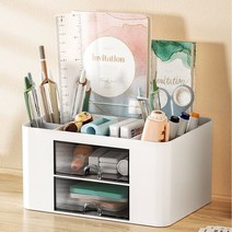 리우네집 데스크 오거나이저 데스크테리어 책상정리함, 화이트