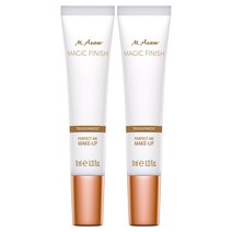 엠아잠 매직 피니쉬 퍼펙트 미 트랜스페어런트 메이크업 파운데이션 10ml 2팩, 1개, 기본