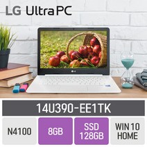 LG 인강용 울트라PC 14U390-EE1TK [신모델로 발송됩니다.], 8GB, eMMC 64GB + SSD 128GB, 포함, WIN10 Home