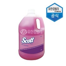 (유한킴벌리 (온라인 공식대리점 56605 스카트 핑크 로션 솝 (물비누/업소용/대용량/4L/4개 대용량/공식대리점/스카트/물비누/유한킴벌리/로션/온라인/핑크/업소용, 단일 수량
