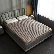 콩 추출물 섬유로 만든 매트리스 토퍼 피부 트러블 알러지 방지 이불 친환경 소재, 그레이-200x220cm