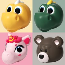 유아 아동 어린이 킥보드헤드 인형 장식 악세사리, 그린디노