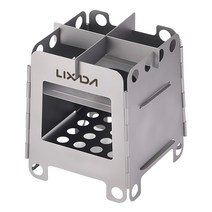 가마솥화덕 드럼통 이동식 펜션 전원주택 화덕 화로 Lixada 휴대용 캠핑 티타늄 스토브 경량 접이식 목재