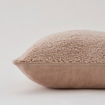 한샘 따끈 극세사 양모 쿠션커버 샌드