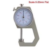 종이 가죽 두께측정기 고정밀, scale 20mm flat