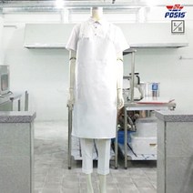 [포시스] 양면방수 H형앞치마 중 단체 식당 주방 급식 위생 작업앞치마 앞치마, 1개, 핑크
