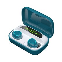 TWS fone 블루투스 호환 무선 헤드폰 터치 컨트롤 9D 스테레오 이어폰 스포츠 마이크 포함 샤오미용, 02 M10 green
