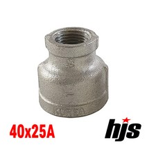 국산 스텐 304 이경 소켓 40x25A / SUS 304 스텐레스 레듀샤 무독성 부속 연결, 1개