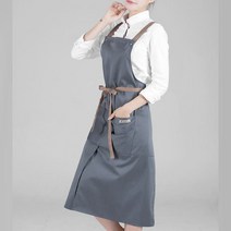 [제이케이스포츠] 메시브 롱 트임 앞치마 공방용 작업용 업소 주방용 인쇄, 필수선택:메시브 롱 트임 앞치마 / 색상:그레이