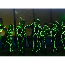 야광봉 댄스 졸라맨 형광 할로윈 축제 댄스 무대 행사 해골 LED, 3V 블루