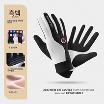 겨울 스키장갑 겉싸개 여 아웃도어 따뜻한 터치 융털 미끄럼 방지 전기 오토바이 라이딩장갑81459, DY51판다색, L