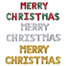 메리크리스마스 은박 풍선세트 크리스마스 가랜드 MERRY CHRISTMAS (3COLOR), 레드그린