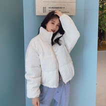 여성 겨울 숏패딩 골덴 점퍼 하늘비즈 A31 W744L993