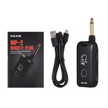 일렉기타앰프 스피커 앰프 nux 마이티 플러그 mp 2 일렉트릭 기타 및 베이스 앰프 모델링 이어폰 amplug with bt 13 amp 모델 20 임펄스 응답, 밝은 회색