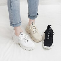 디아슈즈 커먼 라벨 니트 스판 통굽 키높이 스니커즈 4cm