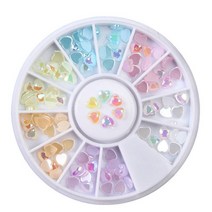 여름 손톱 네일 아트 1box diy nail art 휠 팁 크리스탈 반짝이, 06