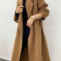 여성 모직 루즈핏 오버핏 오드리햅번 날씬해보이는 캐시미어 겨울 가을롱코트