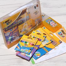 수입필기구 색연필+필통+북..빅 키즈 컬러링 어린이문구 선물세, 단품, 쿠팡 본상품선택