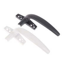 루버창 폴딩도어 손잡이 잠금 장치가있는 알루미늄 합금 창 핸들 내부 평면 개방형 내부, 왼쪽, 회색