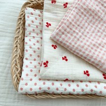 두마켓 면 거즈행주 키친크로스 3장, 로즈퍼플