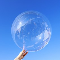 PVC 버블데코 늘린 보보 투명 풍선 버블벌룬, 버블데코 45cm