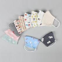 유아 아동 어린이 면마스크 다회용 입체 키즈 마스크, 09 하트체크, 본상품선택