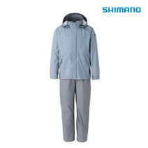 윤성정품 시마노 DS 베이직 레인 슈트 RA-027Q 블루 그레이 낚시복 우비 비옷, 블루 그레이 M