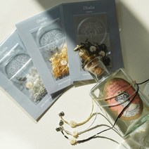 스틱 비즈 마스크스트랩 만들기 DIY 세트 Dahlia 마스크 목걸이, 03. 담수진주 DIY KIT 화이트