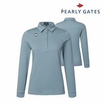 파리게이츠 골프 pearlygatesgolf여성 스판 카라 티 P522B3TS953_BL, 002, BL, 1개