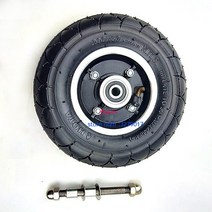 전기 스쿠터 타이어 휠 센터 AxisHub 알루미늄 합금 공압 솔리드 200x50 8 인치, 2.HOTA wheel axle