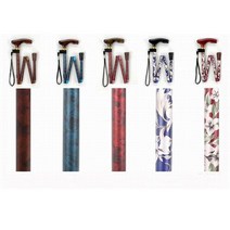 [MK] 알루미늄 지팡이(1발) 엠케이 플라워 고급(접이식), OT-901(브라운)