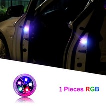 원격 시동 경보기 1/2/4Pcs 문 열림 안전 경고 범용 LED 충돌 방지 램프 마그네틱 센서 스트로브 깜박이 알, 11 1 PCS  RGB, 11 1 PCS  RGB