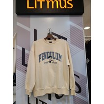 리트머스 공용 신상세일 인기짱!! 오버핏 겨울기모 빅 레터링 맨투맨