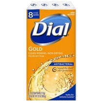 Dial 항균 바 비누 금 4 온스 (8 팩) 바, 113g, 8개