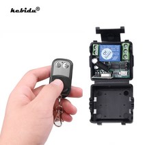 Kebidu 433 Mhz 원격 제어 스위치 무선 DC 12V 10A 1CH 릴레이 수신기 모듈 및 RF 송신기, 한개옵션0