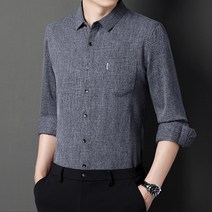 DFMEI 남성 캐주얼 긴팔 린넨 면 셔츠