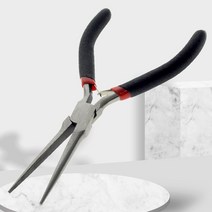 긴 바늘 코 펜치 클램프 DIY 공예 플라이어 도구 플랫 펜치 구슬 보석 만들기 도구 긴 코 펜치 손 도구, 한개옵션0