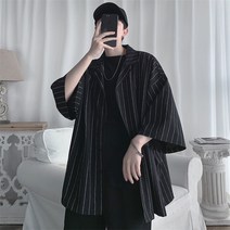 예니브 남자 셔츠 남여 여름 루즈핏 반팔 셔츠 블라우스 오버핏 M~5XL